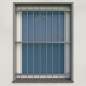Preview: Fenstergitter aus Edelstahl Quadratrohr 30 x 30 mm / Höhe 900 - 1600 mm / 3 Gurte